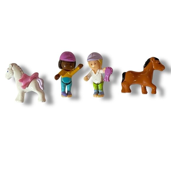 Bluebird Other - Vintage Bluebird Polly Pocket 1995 Pony Jumpin Fun Figures & Horses Only